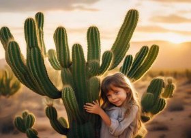 一株仙人掌的故事；拥抱仙人掌的小故事