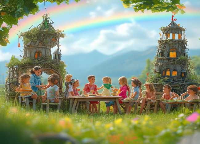 儿童野餐故事（二年级一百字山上的童话故事）