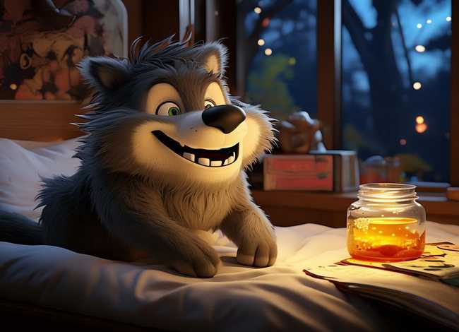 睡前儿童节故事 大灰狼吃蜜糖 儿童睡前故事 讲童话小故事