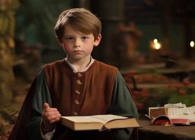 德语故事 - 用德语写一个关于给与得的童话故事,字数不用太多,50差不多