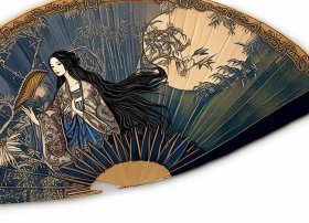 古代故事手绘、王星记的手绘扇子的故事