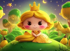 儿童香蕉动画小故事，睡前小故事(香蕉小公主)