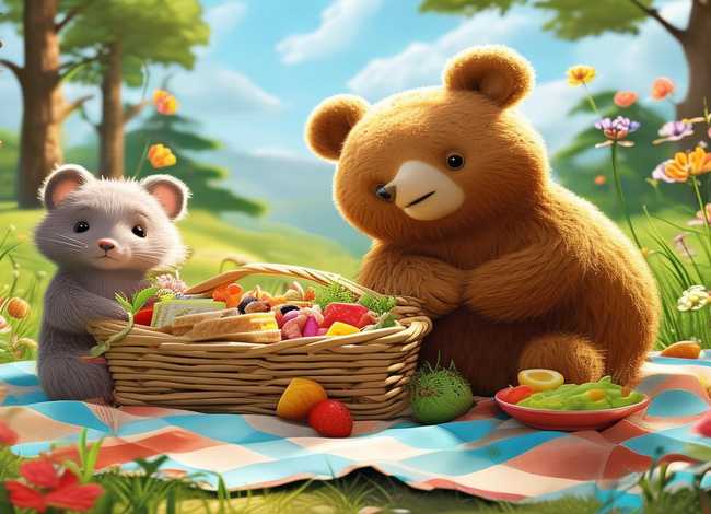 儿童野餐图画 - 一起去野餐-艾特熊&赛娜鼠作者简介