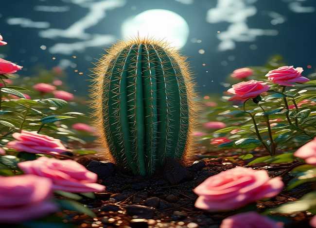 儿童故事仙人掌和玫瑰花（仙人掌比玫瑰久(下)求文章）