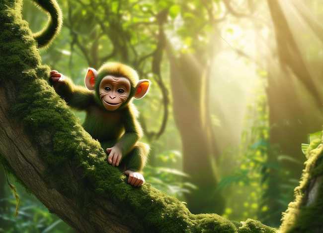 猴猴故事 小猴子下山的故事