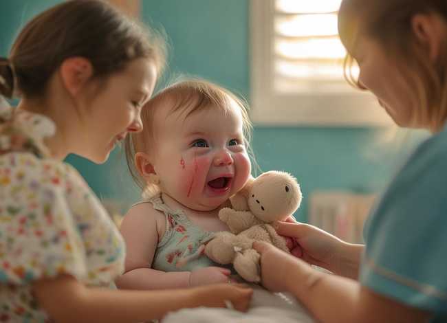 爱哭的小宝宝故事、小朋友打针哭的故事