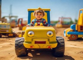 挖掘机幼儿故事 - 四岁孩子看的工程车的故事