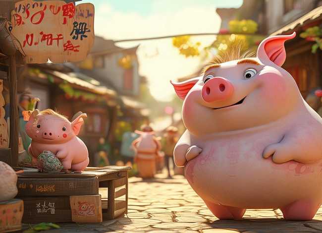 小猪汉汉故事视频、趣味谜语小故事-张飞卖小猪 小猪汉汉故事视频、趣味谜语小故事-张飞卖小猪