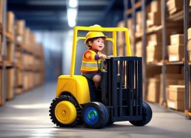 叉车动画儿童视频；新手如何开叉车教程视频