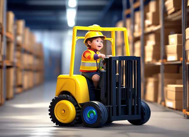 叉车动画儿童视频；新手如何开叉车教程视频