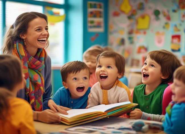 儿童快乐的故事在线听，幼儿园生活老师