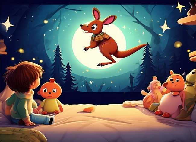 袋鼠的故事儿童睡前故事（勇敢和聪明短篇儿童睡前故事）