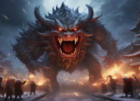 年兽的故事100、春节传说故事-“年”怪的传说