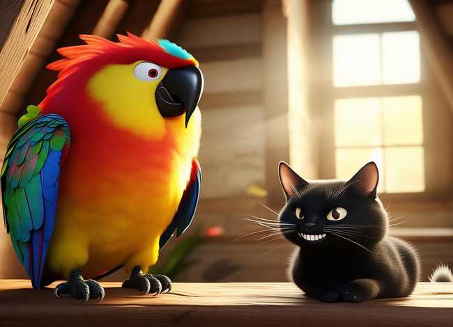 儿童故事鹦鹉与猫，伊索寓言 《猫和鹦鹉》的寓意