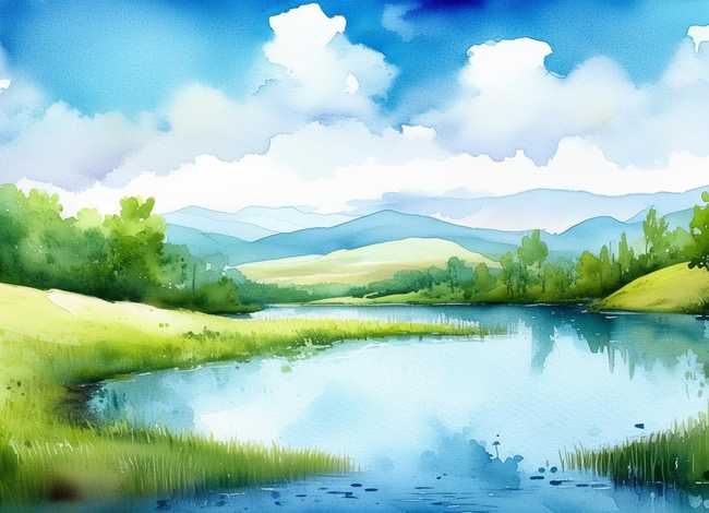 有关清水的画画；绘画艺术丨今日教程-水彩的基本技法解析