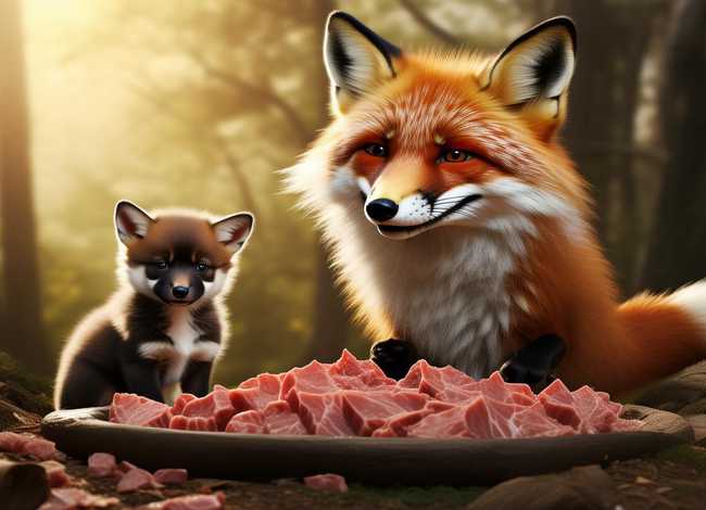 狐狸给小狗分肉的故事 经典伊索寓言故事精选