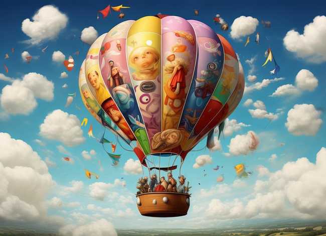 关于热气球的绘本故事；《云端旅行》人人因梦想而改变