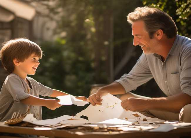 看图写故事范文（二年级上册看图讲故事,父与子怎么写,一张纸）
