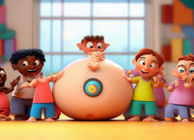 儿童绘本故事ppt - 幼儿绘本故事《是谁的肚脐眼》PPT课件