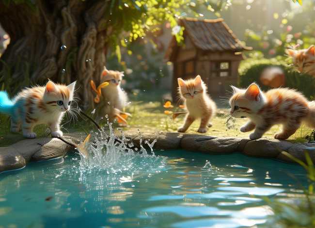 幼儿童话故事100篇小猫钓鱼 - 学写童话故事300字 幼儿童话故事100篇小猫钓鱼 - 学写童话故事300字