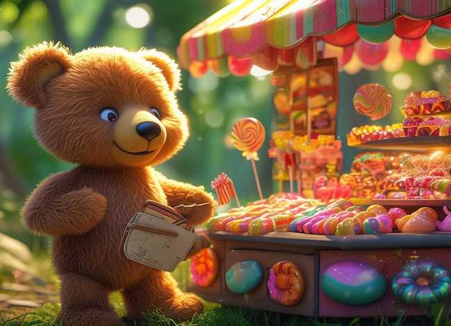 关于糖果的故事完整版 小熊买糖果的故事,格林童话《小熊买糖果》