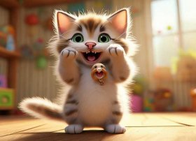 儿童故事猫抓老鼠视频；小猫咪抓到了老鼠什么得什么