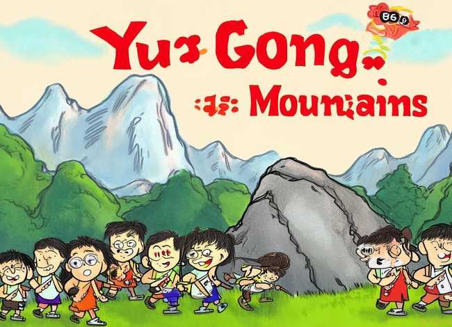 儿童神话故事简短内容图片 - 愚公移山简笔手抄报 手抄报图片大全集 儿童神话故事简短内容图片 - 愚公移山简笔手抄报 手抄报图片大全集