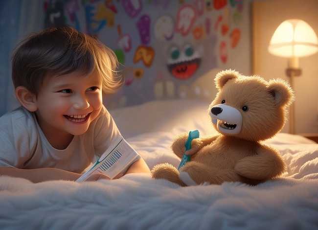 儿童关于牙齿的小故事3分钟、儿童睡前小熊不刷牙的故事