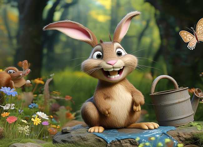 儿童情景剧故事表演 - 儿童小故事情景剧倒霉的兔子哥