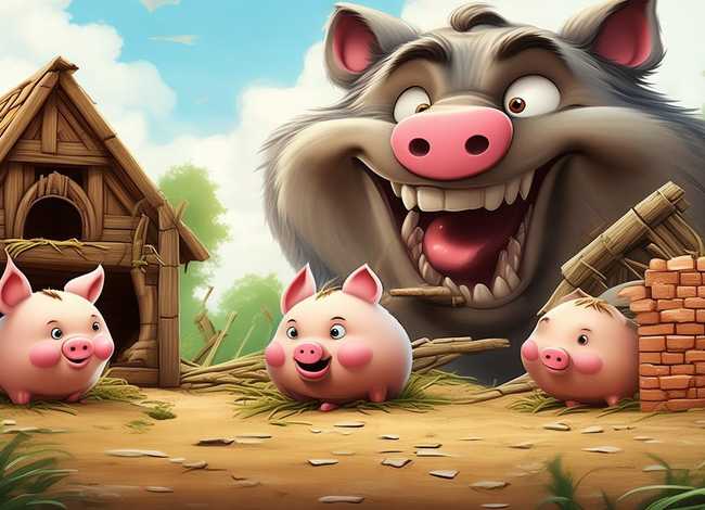 寓言故事图片配图加故事(中国寓言故事三只小猪的文字和图片) 寓言故事图片配图加故事(中国寓言故事三只小猪的文字和图片)