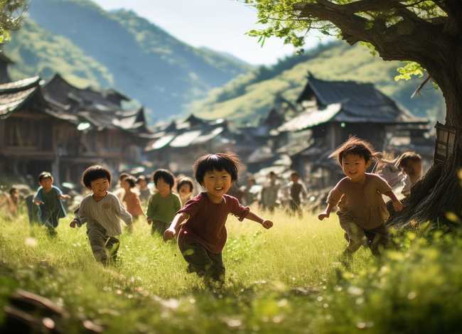 儿童故事山村；童第周的短篇小故事