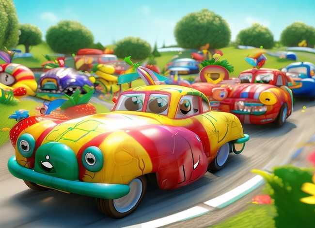 水果汽车大赛绘本故事图片，适合1 岁宝宝听的故事有哪些