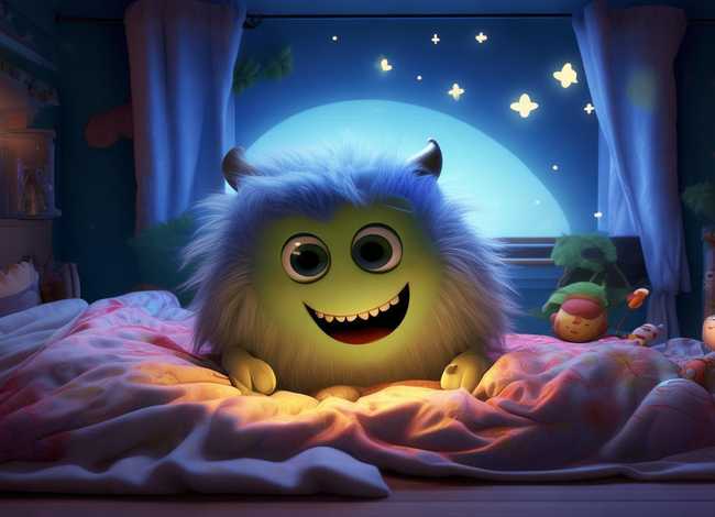 儿童睡前故事怪物的故事 比利床下的怪物的睡前故事 儿童睡前故事怪物的故事 比利床下的怪物的睡前故事