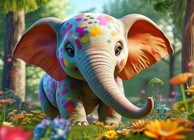 大卫绘本故事在线听、绘本推荐花格子大象艾玛