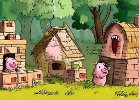 儿童三只小猪故事朗诵（经典儿童童话故事-三只小猪）