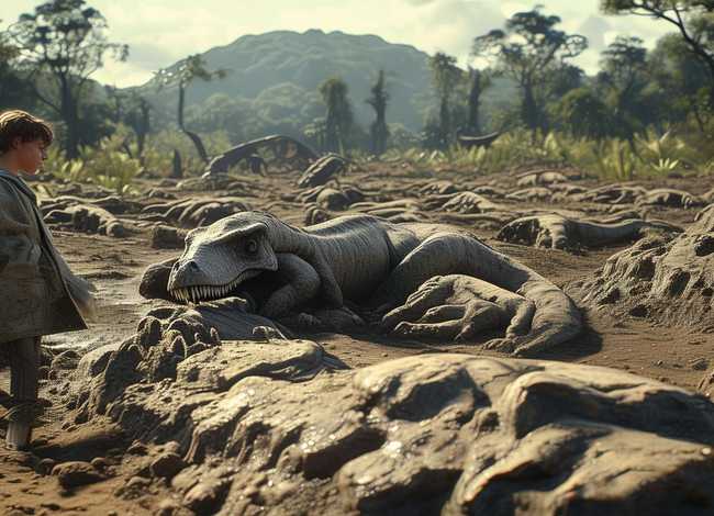 恐龙化石恐龙化石故事（恐龙的来历）