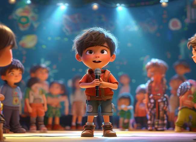 讲故事儿童ppt 我心中的小英雄-王二小讲故事比赛PPT