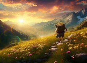 太阳山故事完整版 请问-有一寓言故事《太阳山里背金子》的出处和内容谢谢