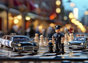 警察抓小偷的棋盘图片打印、《警察抓小偷棋》玩法