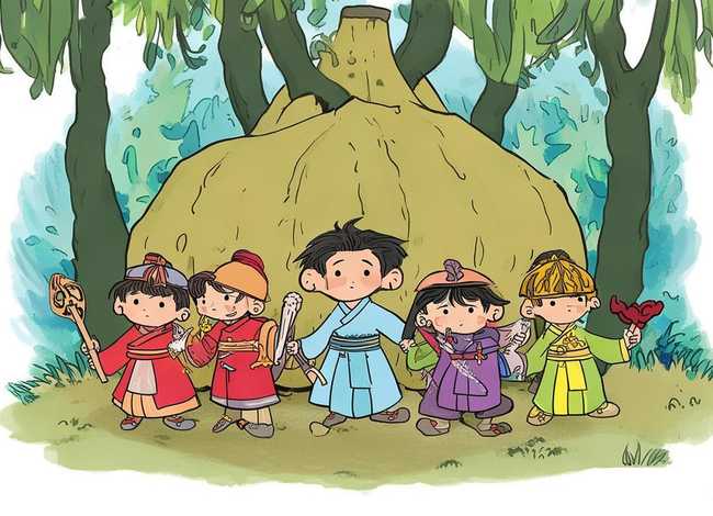 葫芦娃故事串联改编；葫芦娃故事原文文字