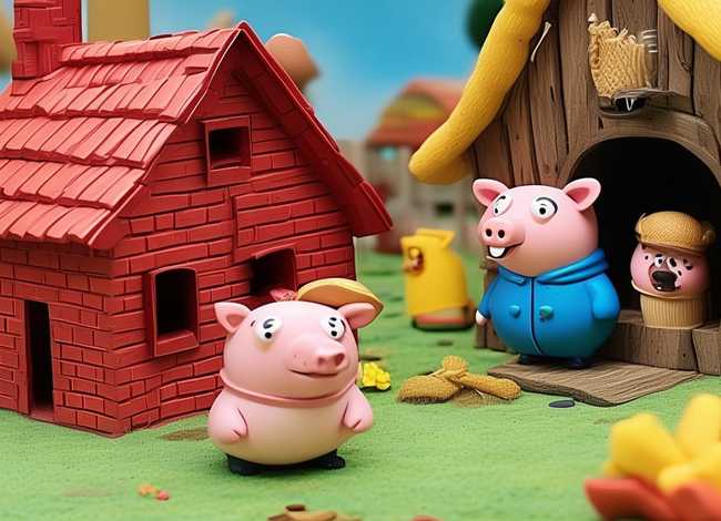 儿童故事三只小猪ppt免费下载 - 中班故事教案-三只小猪