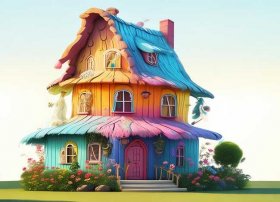 屋顶故事绘本；会变颜色的房子