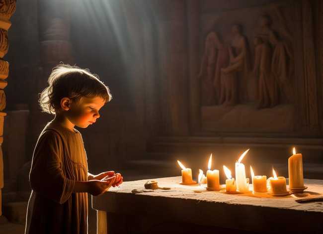 圣殿里的奉献儿童故事 - 关于圣经里的故事 圣殿里的奉献儿童故事 - 关于圣经里的故事