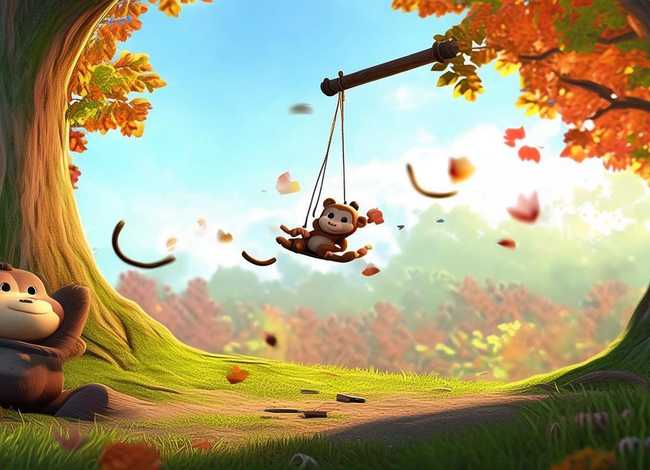 秋千的故事（小猴,小熊,树干,秋千,编一个童话故事650字）