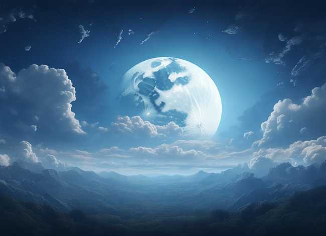 云月相伴的图片 形容云月相伴的唯美句子 云月相伴的图片 形容云月相伴的唯美句子