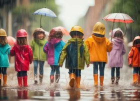 下雨天儿童画、什么叫直觉体验