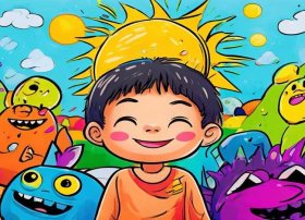 快乐的我绘本故事 中文绘本分享《我得情绪小怪兽》