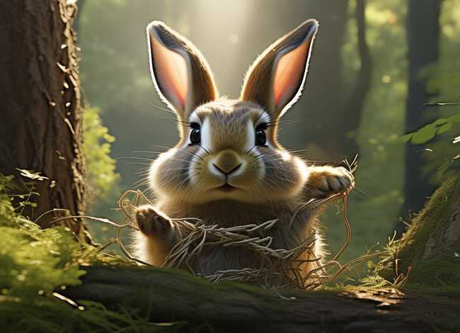 狼和兔子寓言故事 - 兔子的脚的故事,寓言故事《兔子的脚》
