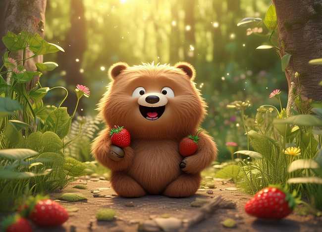 草莓故事大全完整版；小熊买草莓的故事