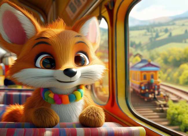 幼儿故事自编300字 - 短篇童话故事300字-狐狸坐火车萁 幼儿故事自编300字 - 短篇童话故事300字-狐狸坐火车萁